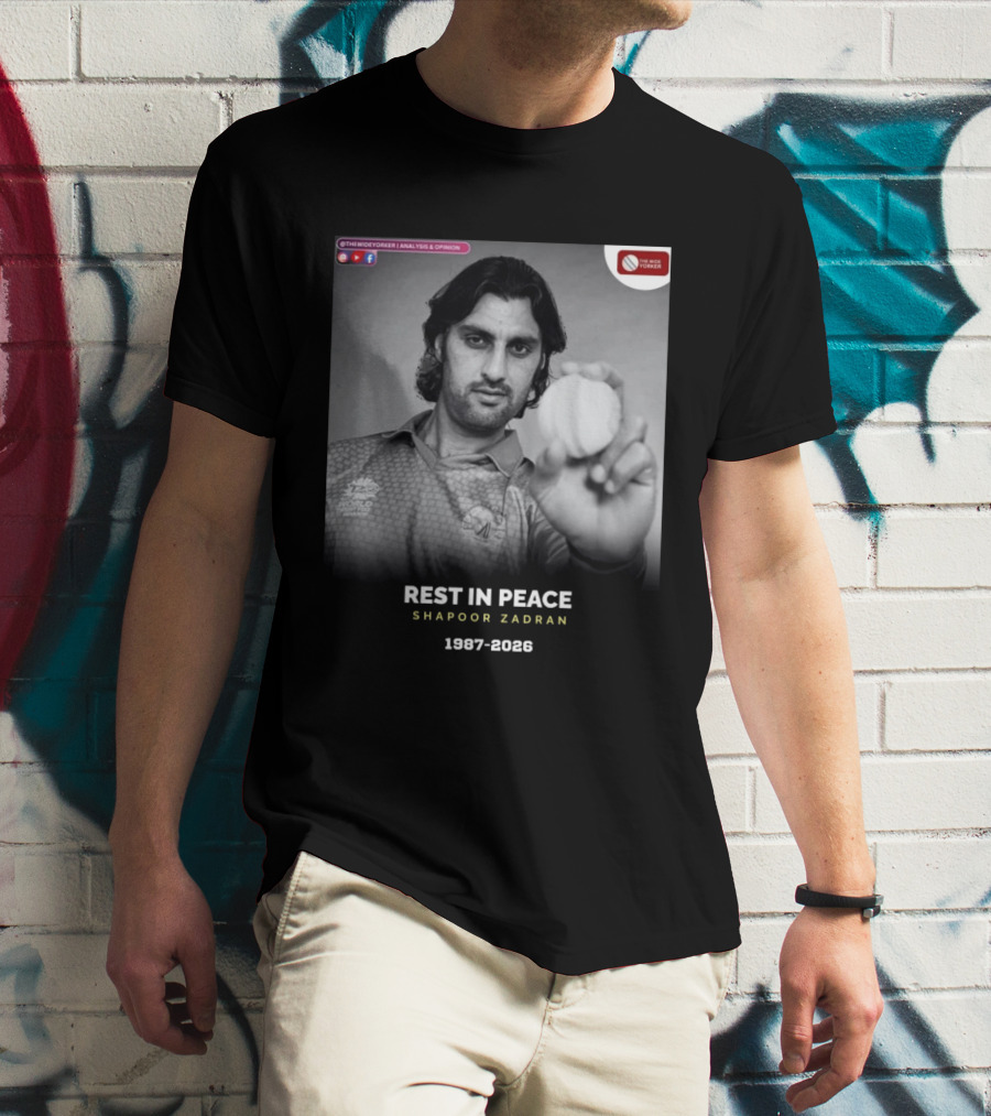Rest In Peace Shapoor Zadran 1987 2026 T20 World Cup T-Shirt