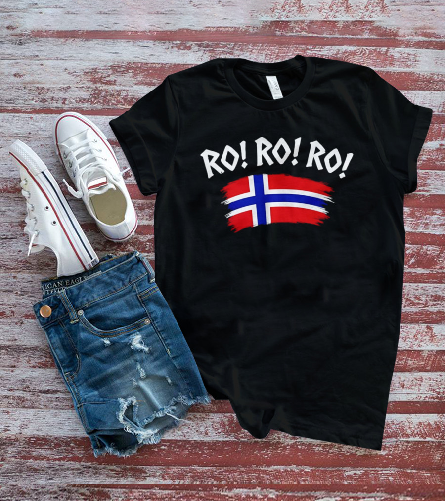 RO RO RO Norway Flag Viking Rowing Norge T-Shirt