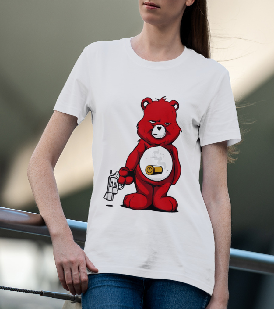 Bang Bear Revolver And Bullet Grunt T-Shirt