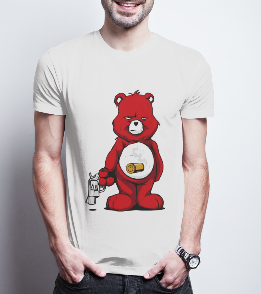 Bang Bear Revolver And Bullet Grunt T-Shirt