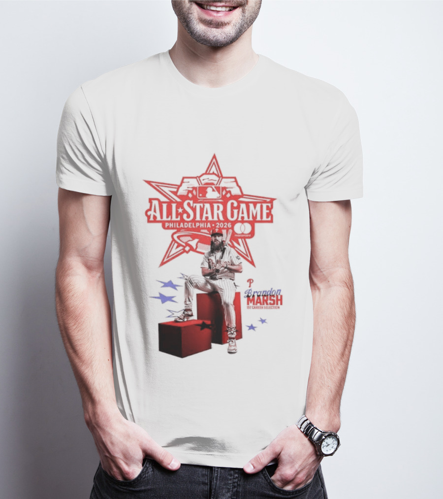 Brandon Marsh Philadelphia Phillies 2026 MLB All Star Game T-Shirt