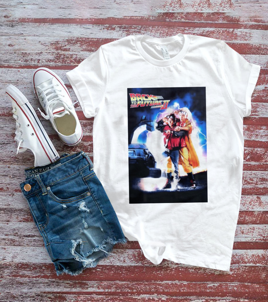Back To The Future Part II Marty McFly Doc Brown Characters T-Shirt