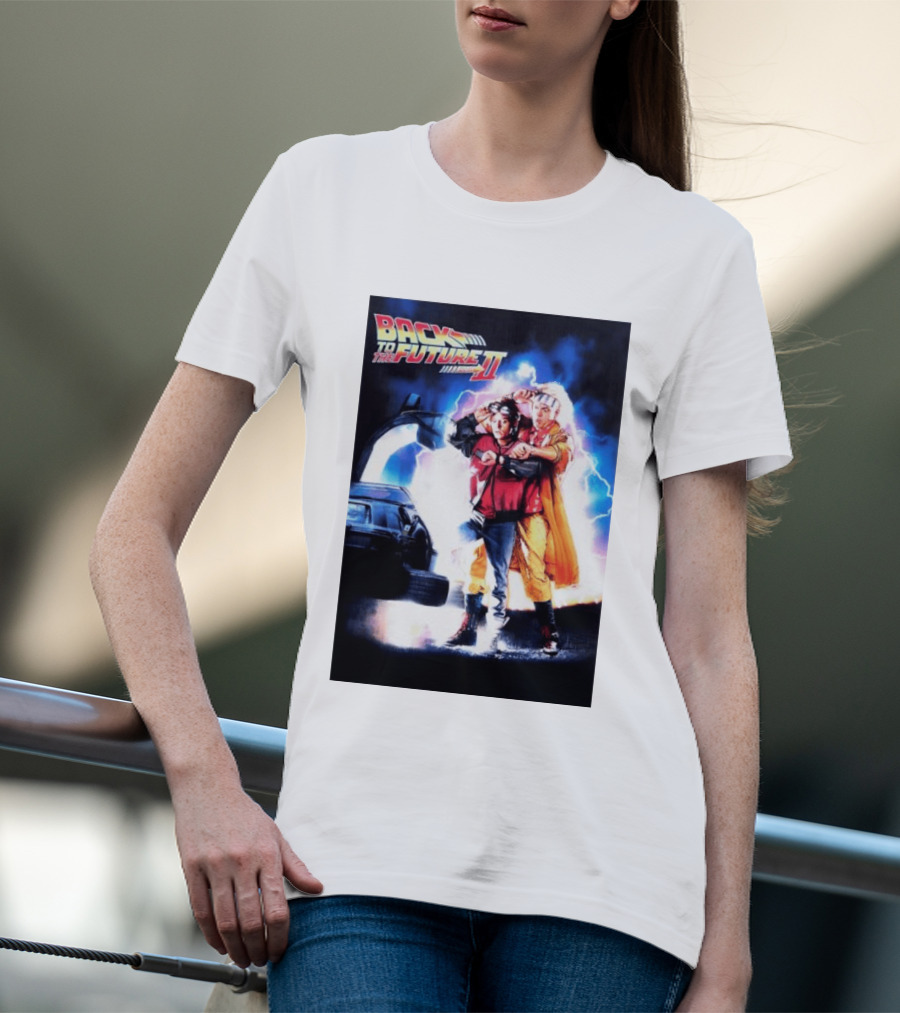 Back To The Future Part II Marty McFly Doc Brown Characters T-Shirt