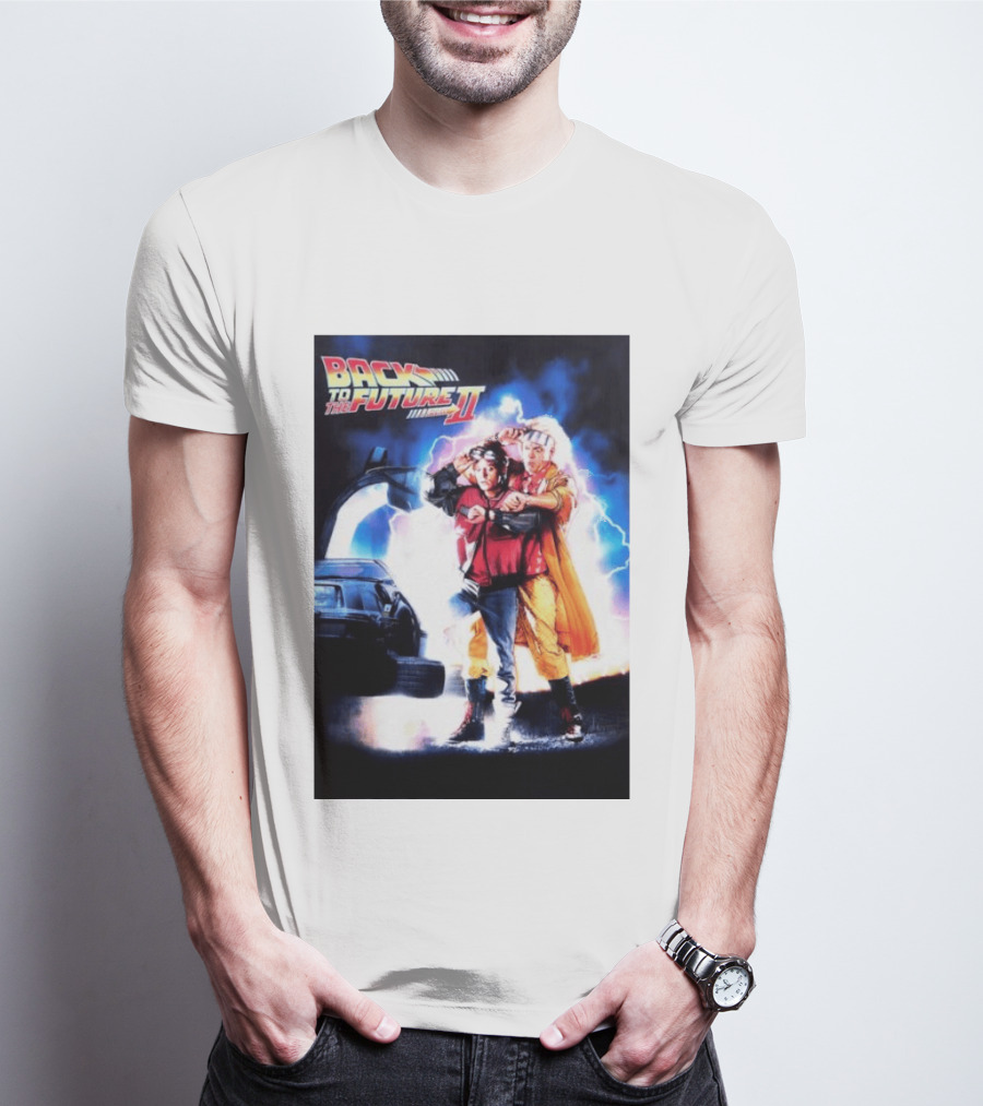 Back To The Future Part II Marty McFly Doc Brown Characters T-Shirt