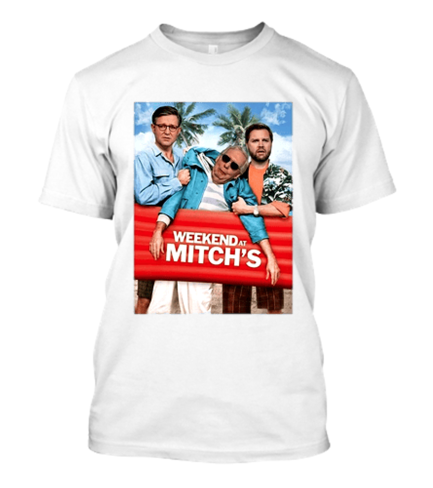 Weekend At Mitch's Meme Mitch McConnell Tropical Comedy T-Shirt