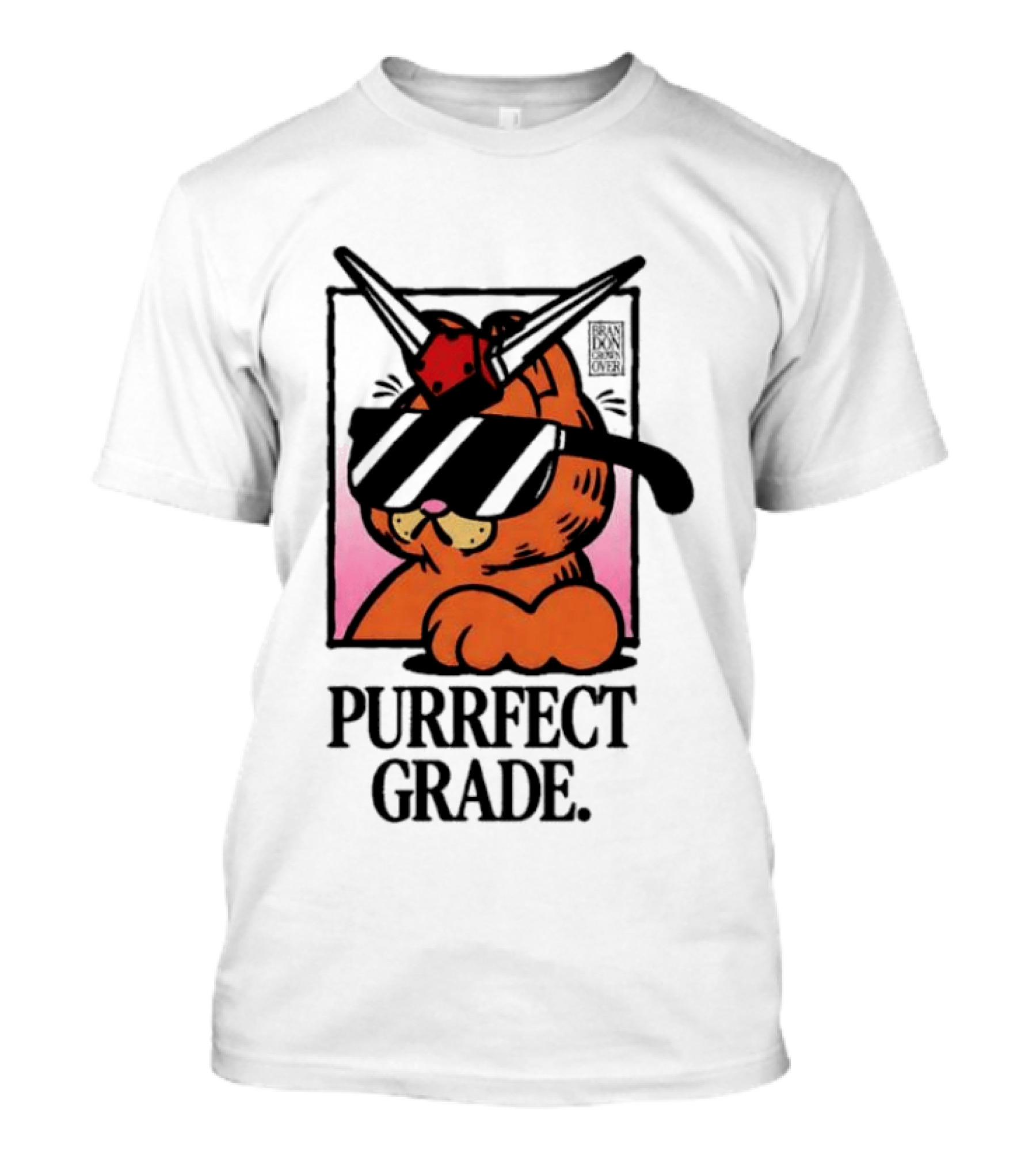 Gundam Purrfect Grade Cat Sunglasses Robot Mashup T-Shirt