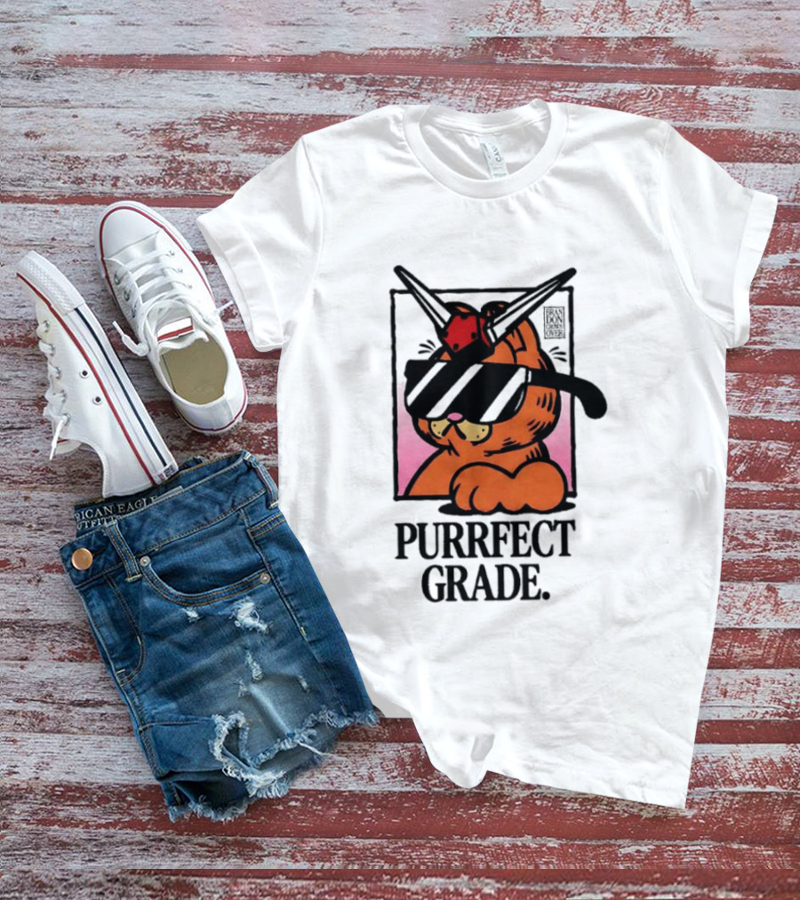 Gundam Purrfect Grade Cat Sunglasses Robot Mashup T-Shirt