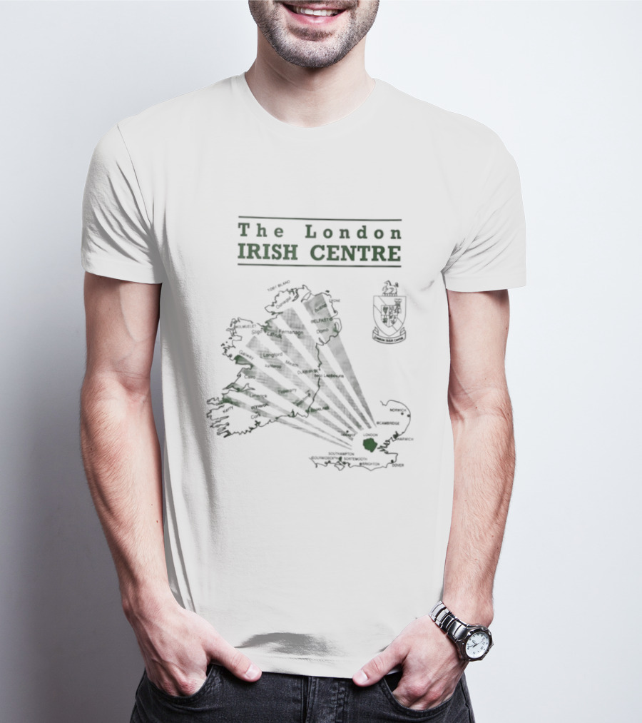 The London Irish Centre 1987 Map Ireland T-Shirt
