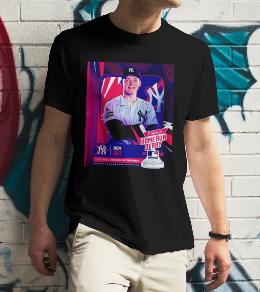 Ben Rice NY Yankees 2026 Mobile Home Run Derby Participant T-Shirt