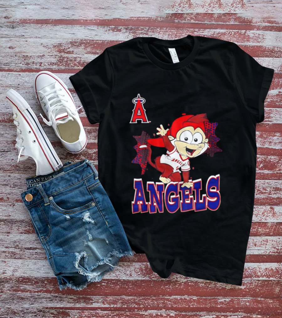 LAA Angels Rally Monkey Waving Hand Classic Sports Fan T-Shirt
