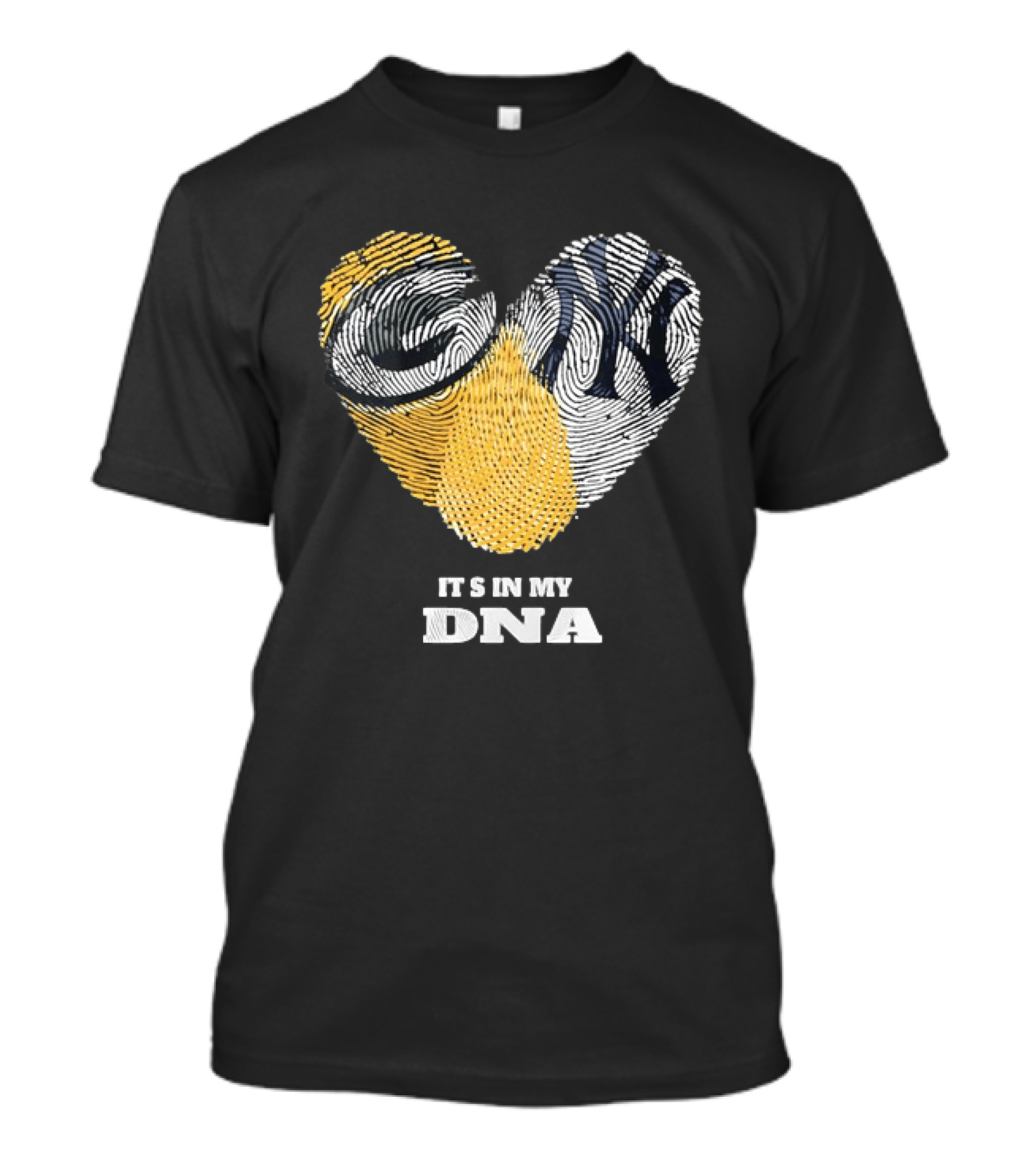 Heart Fingerprint It's In My DNA New York Yankees T-Shirt