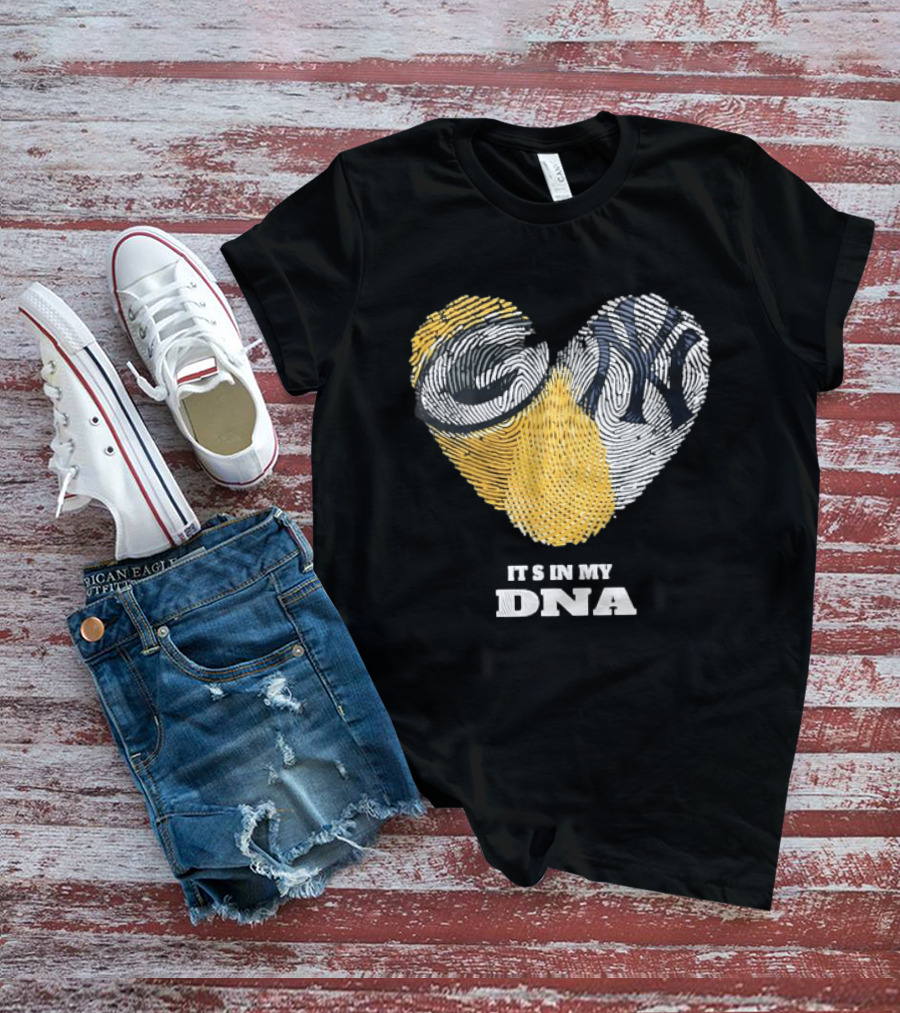 Heart Fingerprint It's In My DNA New York Yankees T-Shirt