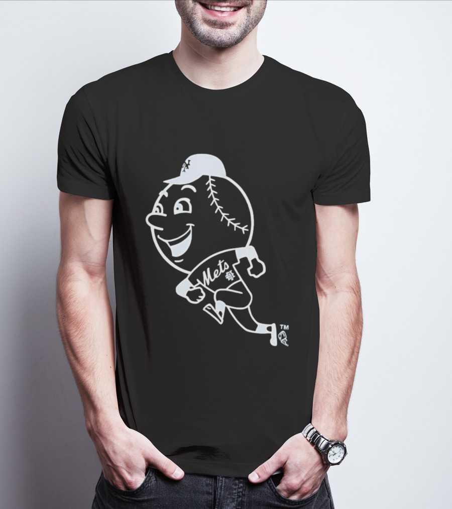 Mets Mr. Met Running Baseball T-Shirt