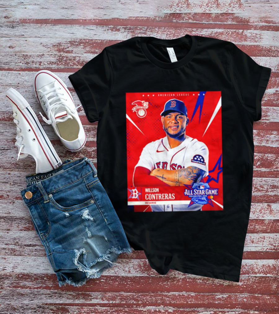 Boston Red Sox Willson Contreras 2026 All Star Game Reserve American League T-Shirt