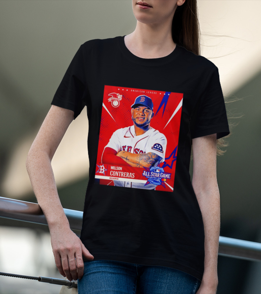 Boston Red Sox Willson Contreras 2026 All Star Game Reserve American League T-Shirt