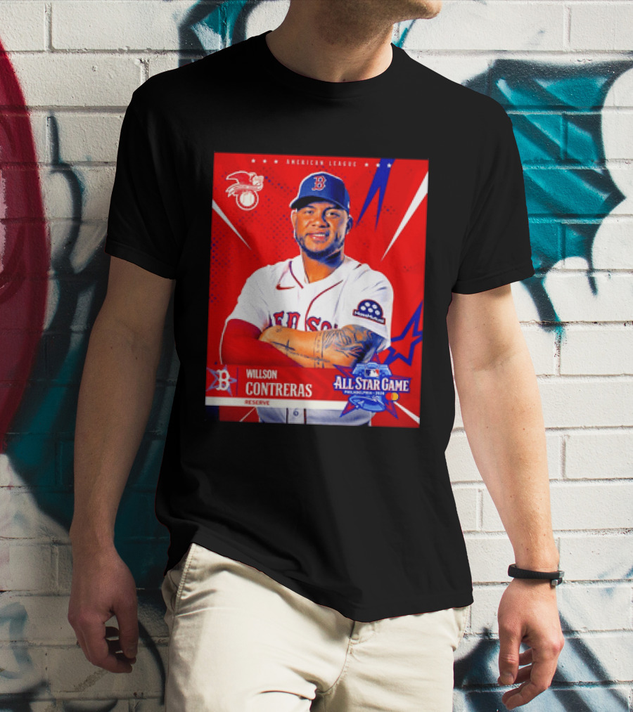Boston Red Sox Willson Contreras 2026 All Star Game Reserve American League T-Shirt
