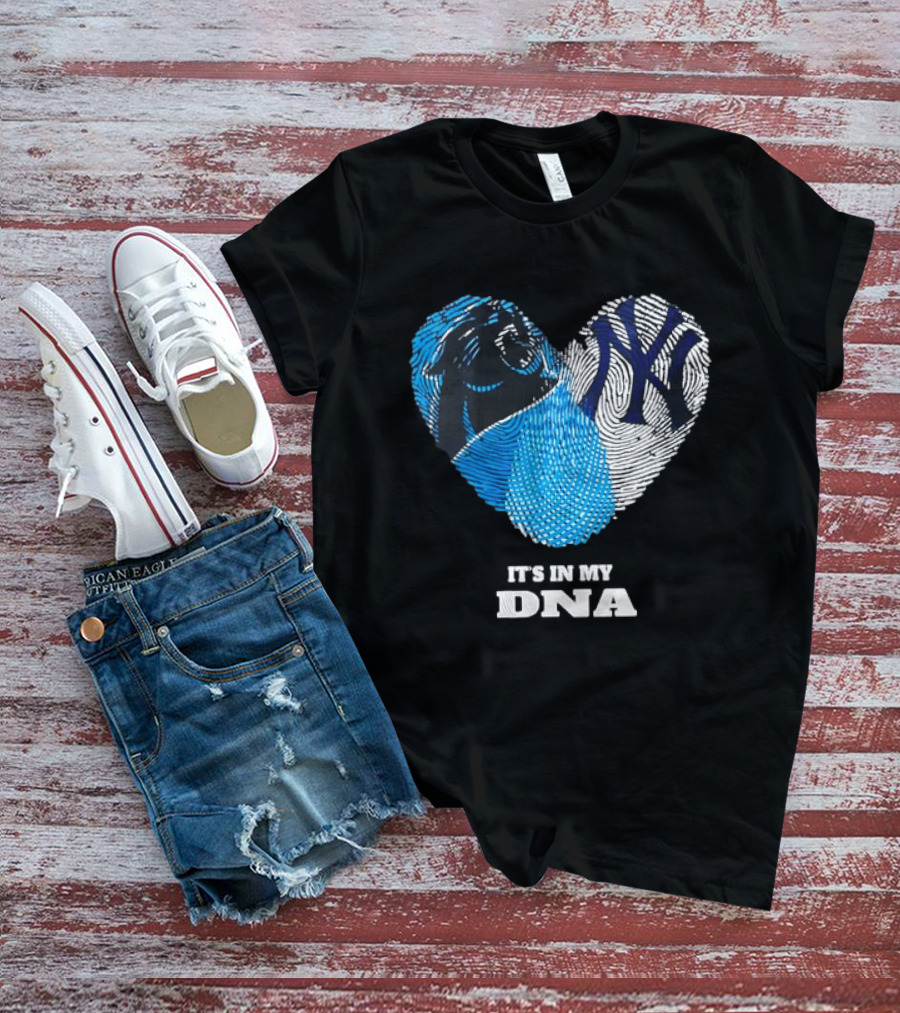 New York Yankees Carolina Panthers It's In My DNA T-Shirt