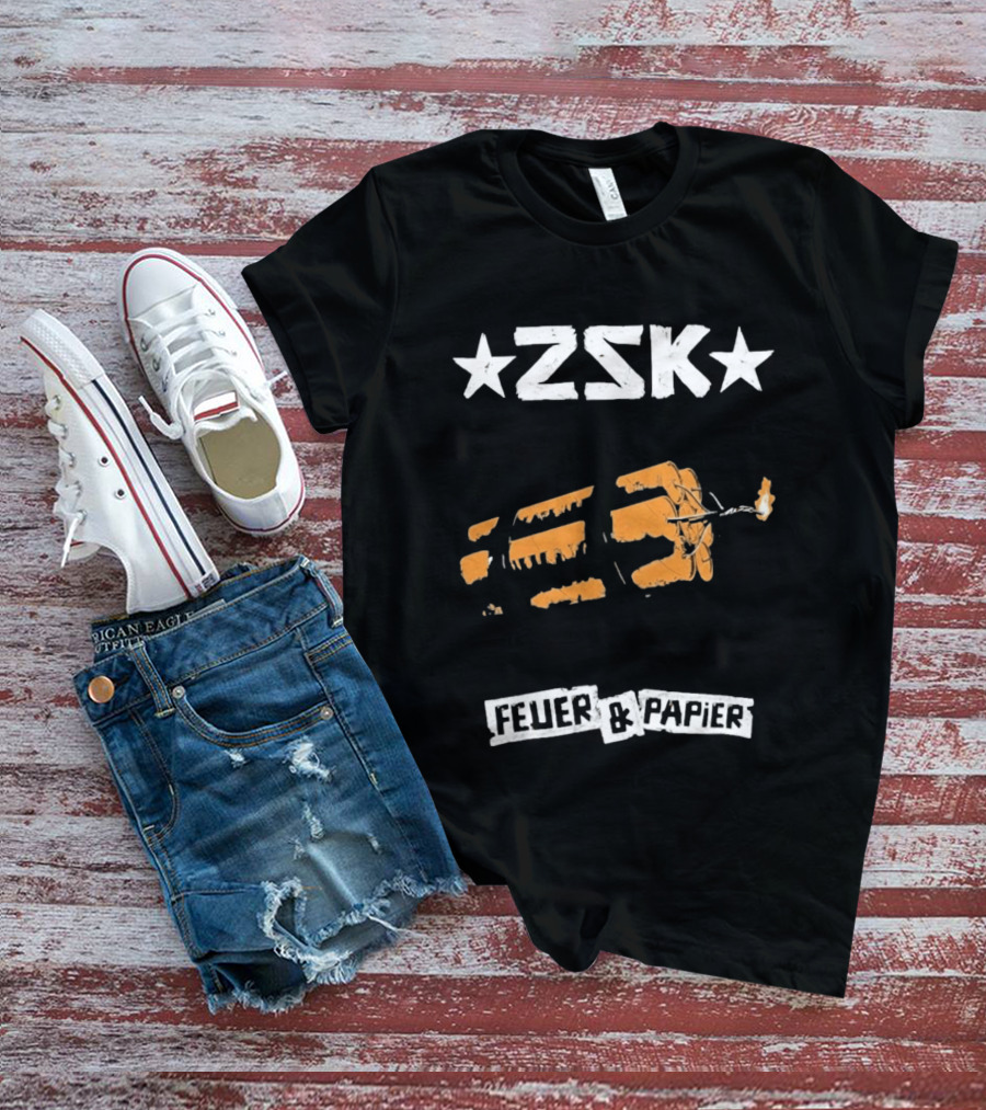ZSK Feuer Und Papier Exploding Drumsticks T-Shirt