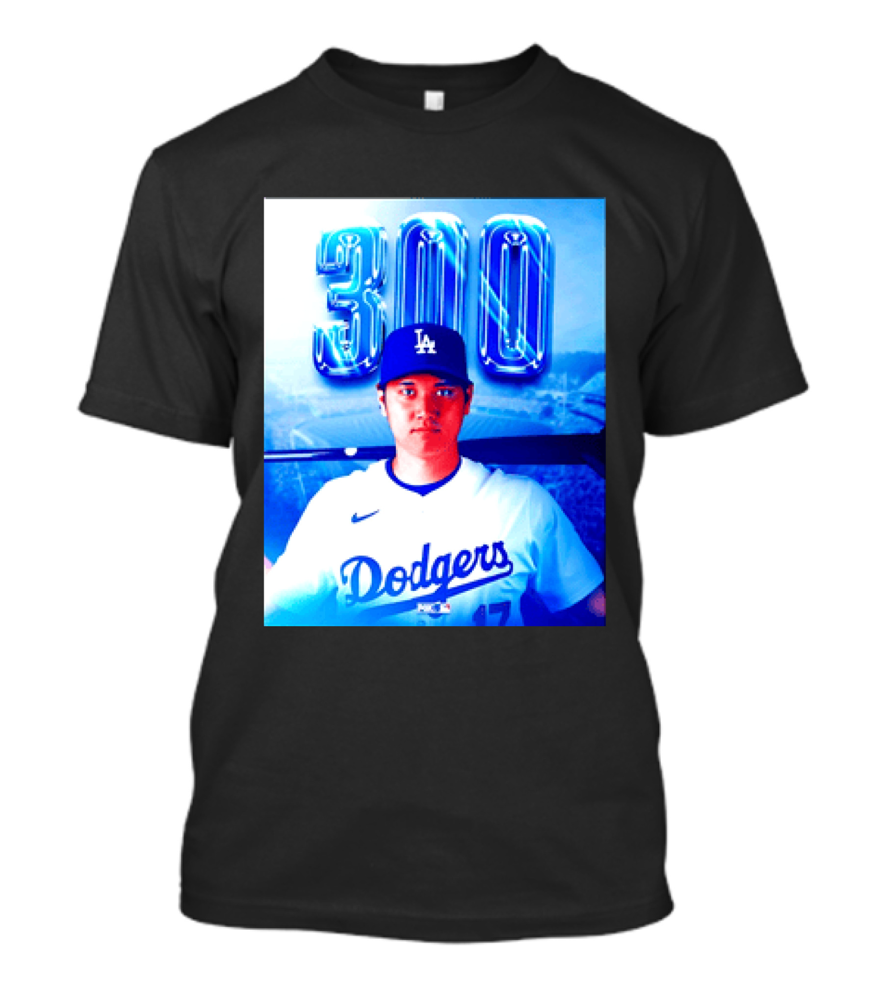 Shohei Ohtani 300 Home Runs Milestone Los Angeles Dodgers T-Shirt