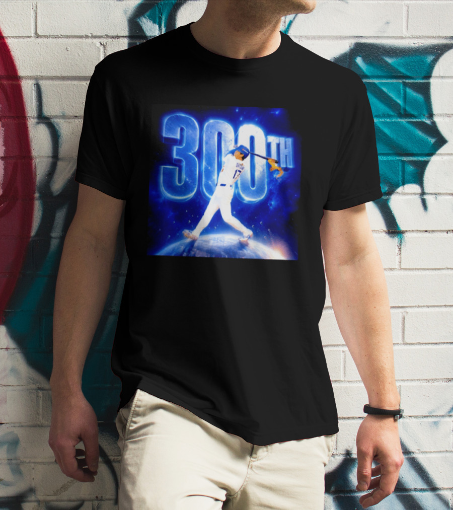 Shohei Ohtani 300th Home Run 17 Power Swing Los Angeles Dodgers T-Shirt