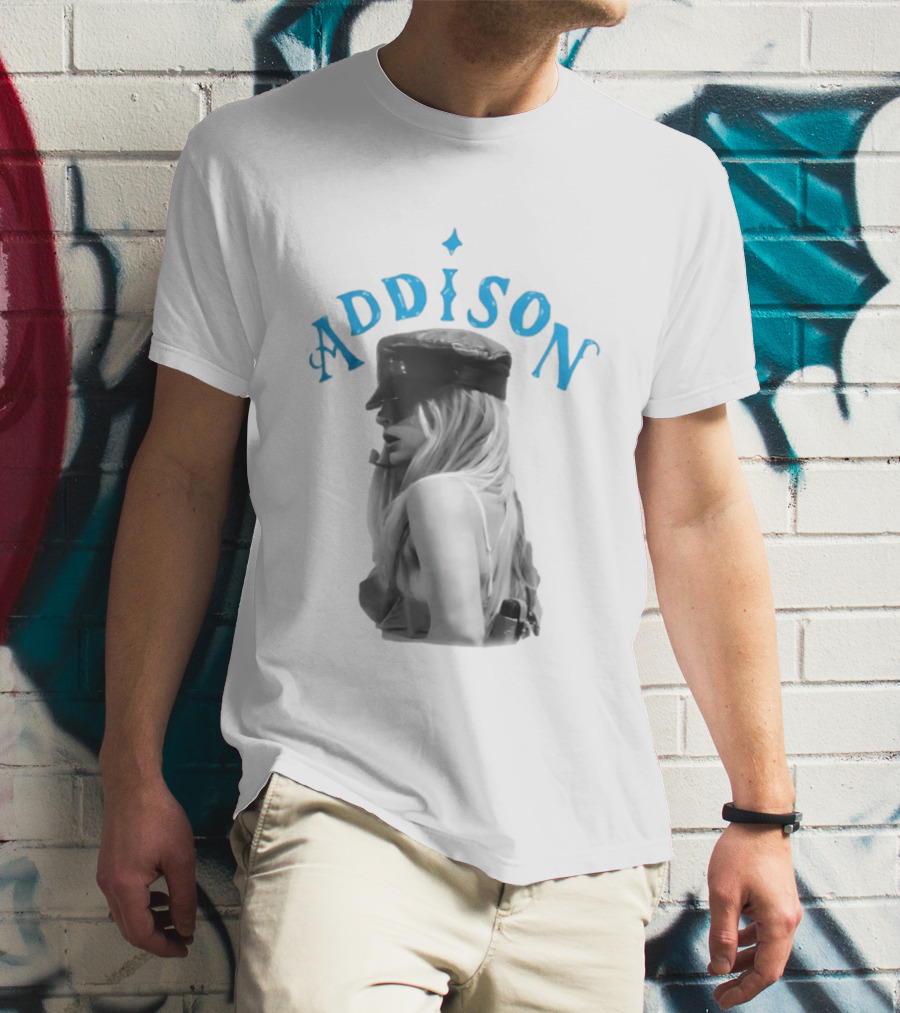 Addison Rae I Got It Bad Black Hat Blue T-Shirt