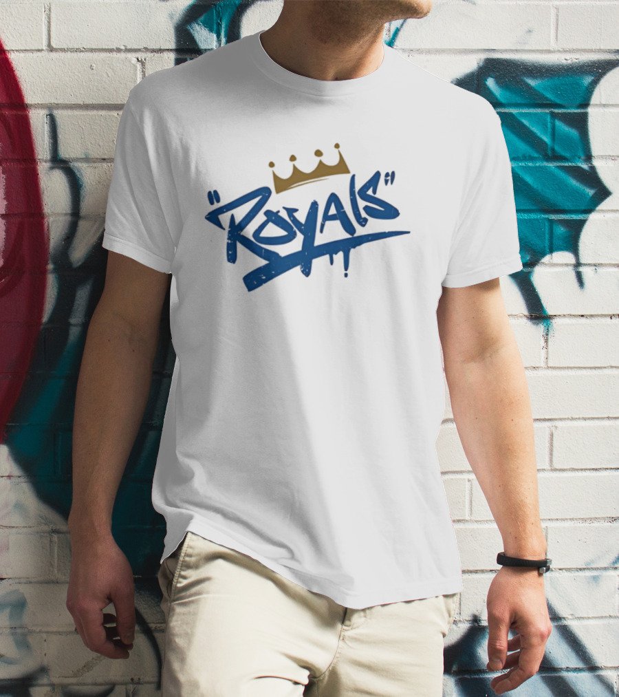 Royals Graffiti Style Crown T-Shirt