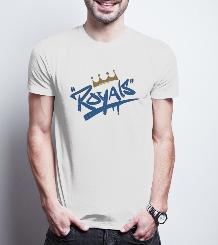 Royals Graffiti Style Crown T-Shirt