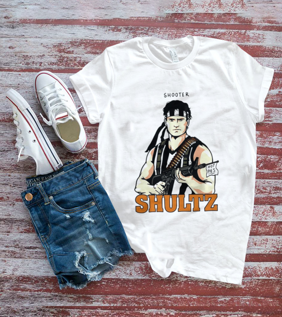 Shooter Shultz Hot Pies Rambo Movie T-Shirt