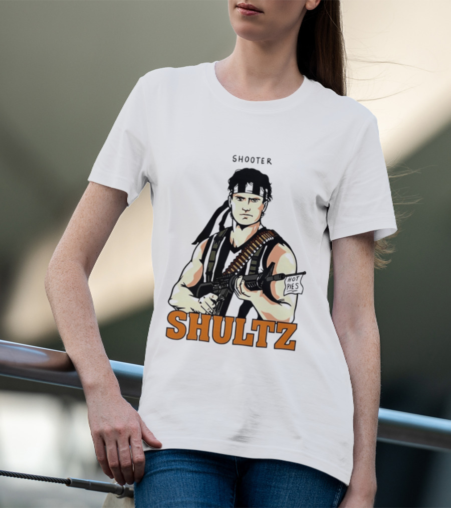 Shooter Shultz Hot Pies Rambo Movie T-Shirt