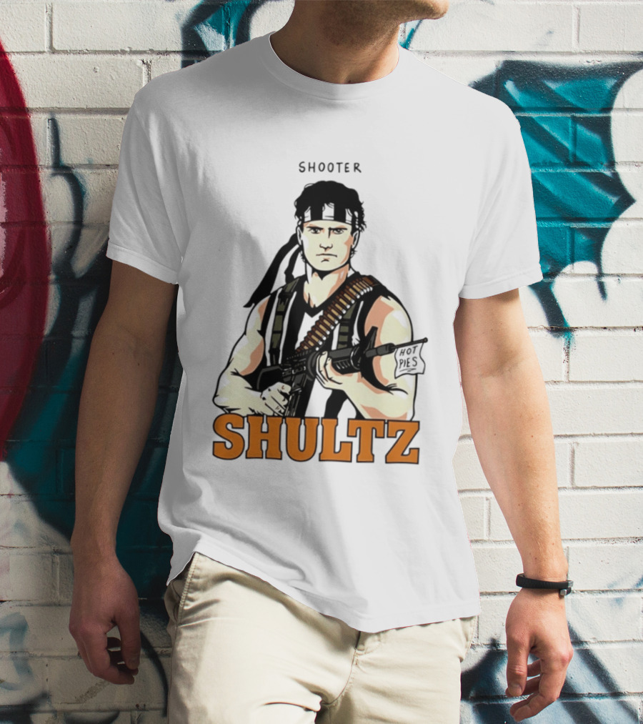 Shooter Shultz Hot Pies Rambo Movie T-Shirt