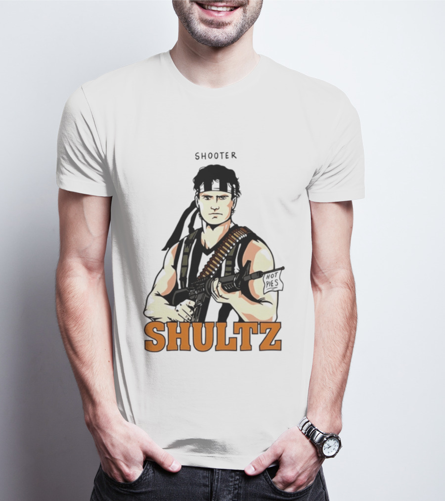 Shooter Shultz Hot Pies Rambo Movie T-Shirt