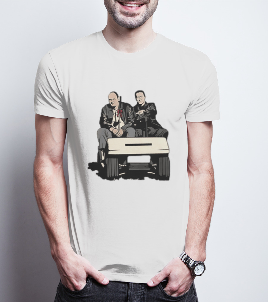 The Sopranos Tony Soprano Furio Giunta Riding Golf Cart Scene T-Shirt