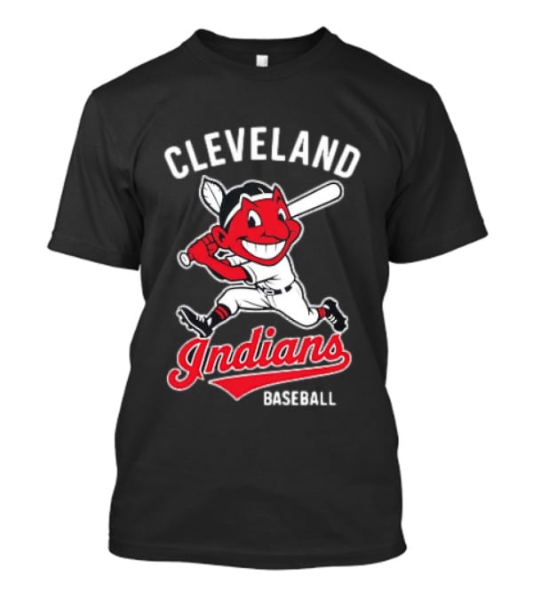 Cleveland Indians Baseball Chief Wahoo Cartoon Batter T-Shirt