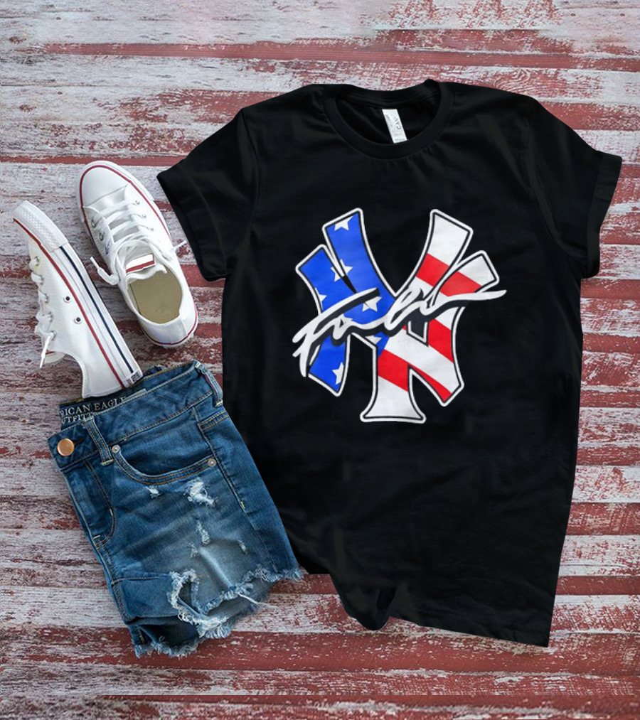 MLB New York Yankees Stars And Stripes American Flag T-Shirt