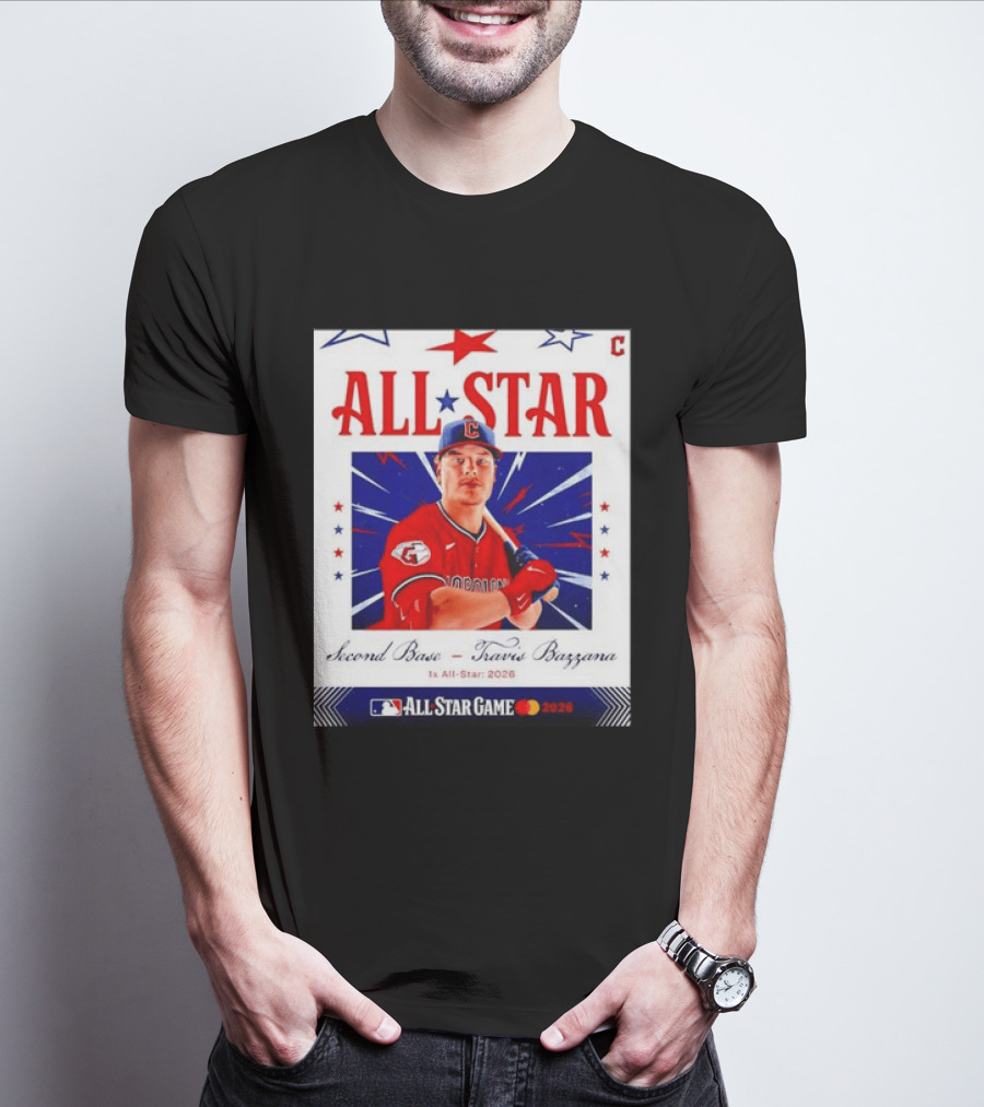 Travis Bazzana 2026 MLB All Star Game Second Base Player Card T-Shirt