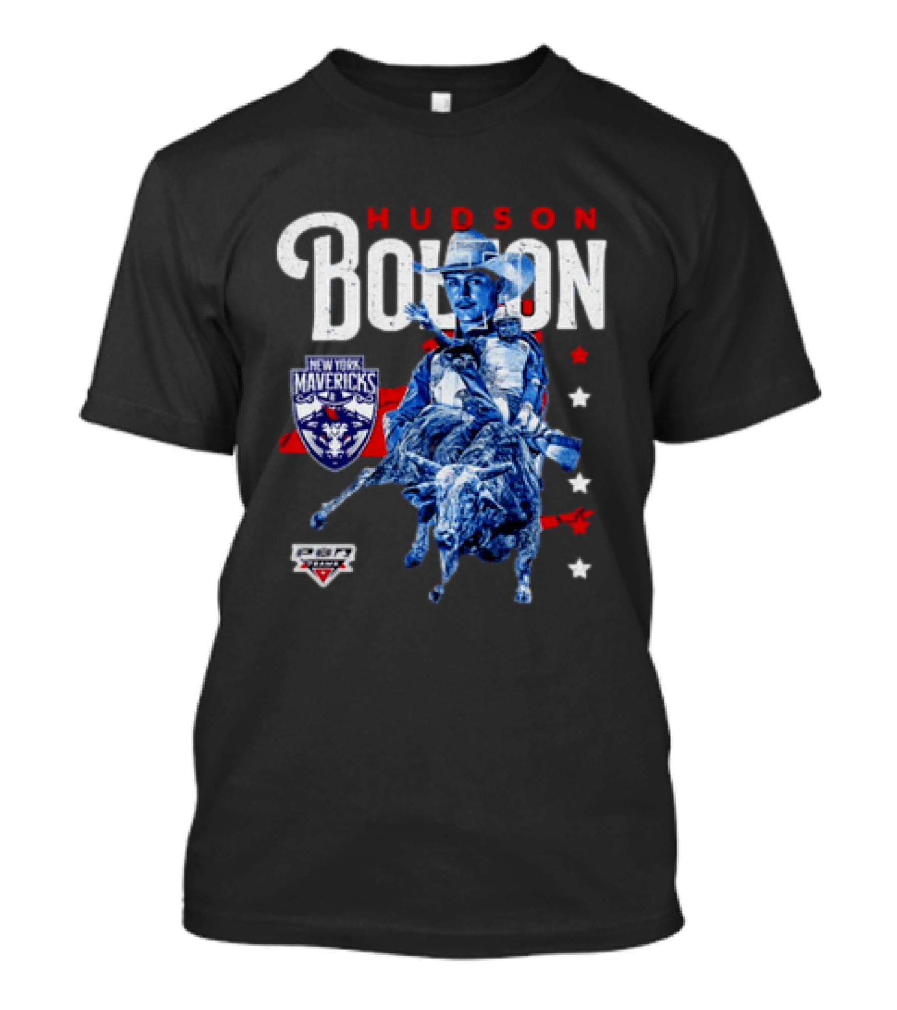 Hudson Bolton New York Mavericks PBR Teams Rodeo Champion T-Shirt