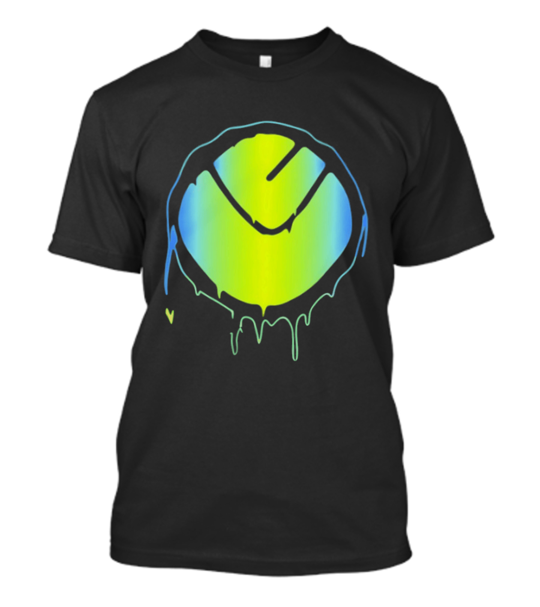 Vibrant Yellow Green Dripping T-Shirt