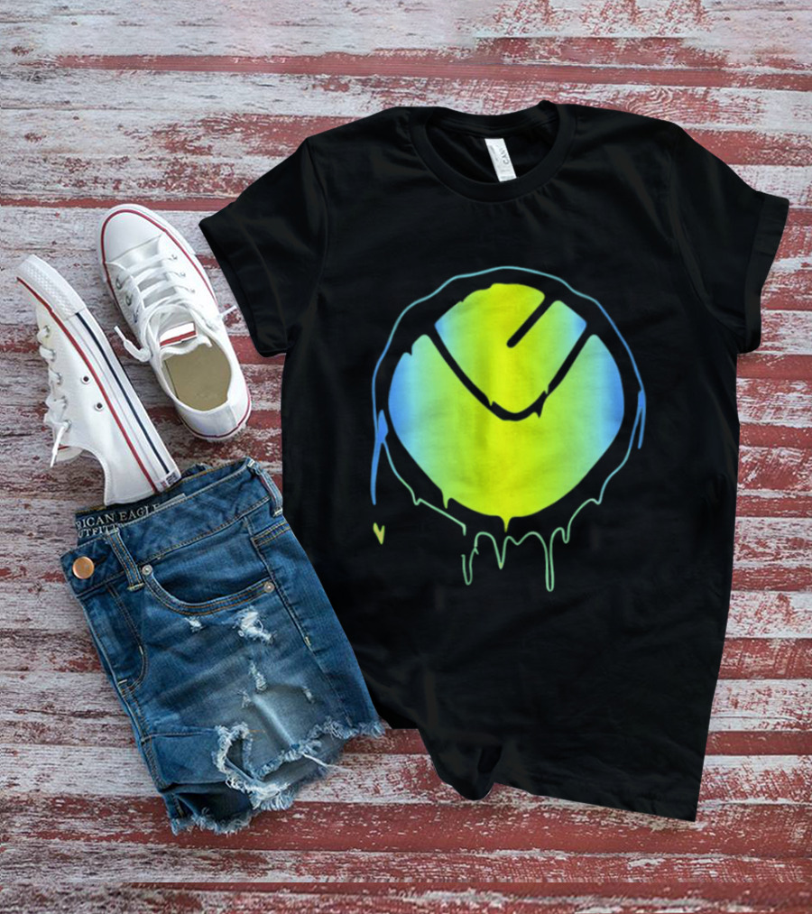 Vibrant Yellow Green Dripping T-Shirt