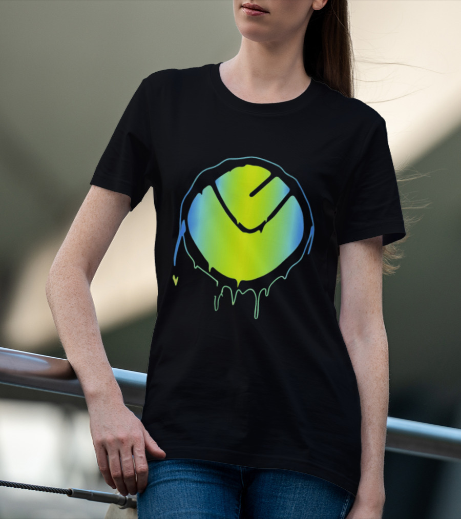 Vibrant Yellow Green Dripping T-Shirt
