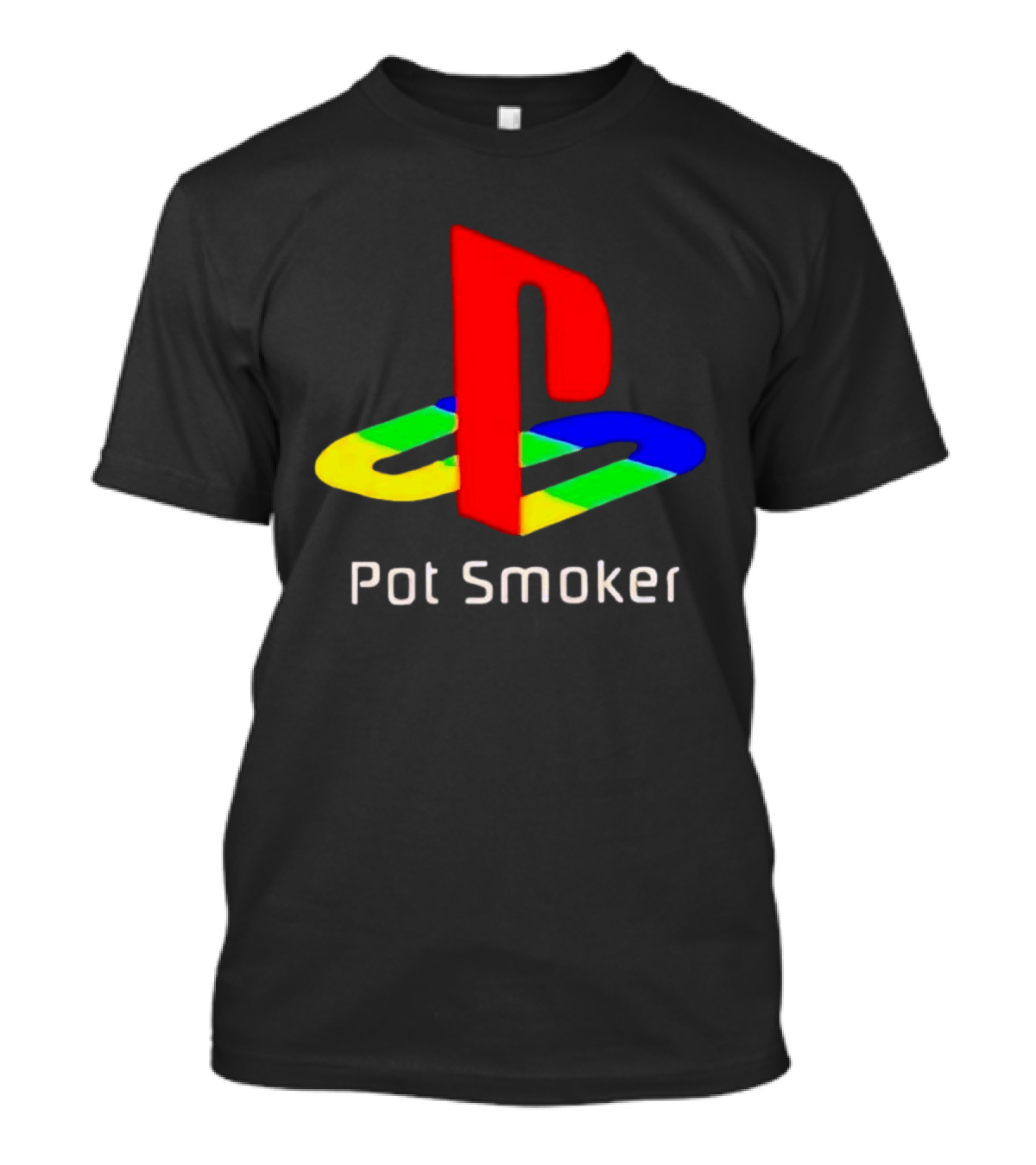PlayStation Pot Smoker Iconic Colorful Gaming T-Shirt