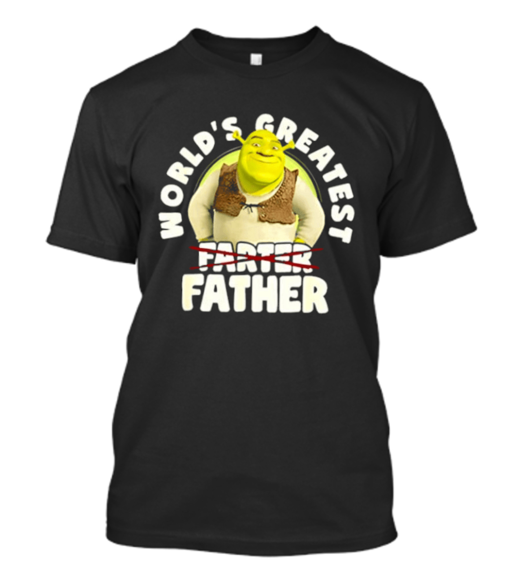 World's Greatest Farter Father Shrek Cartoon T-Shirt