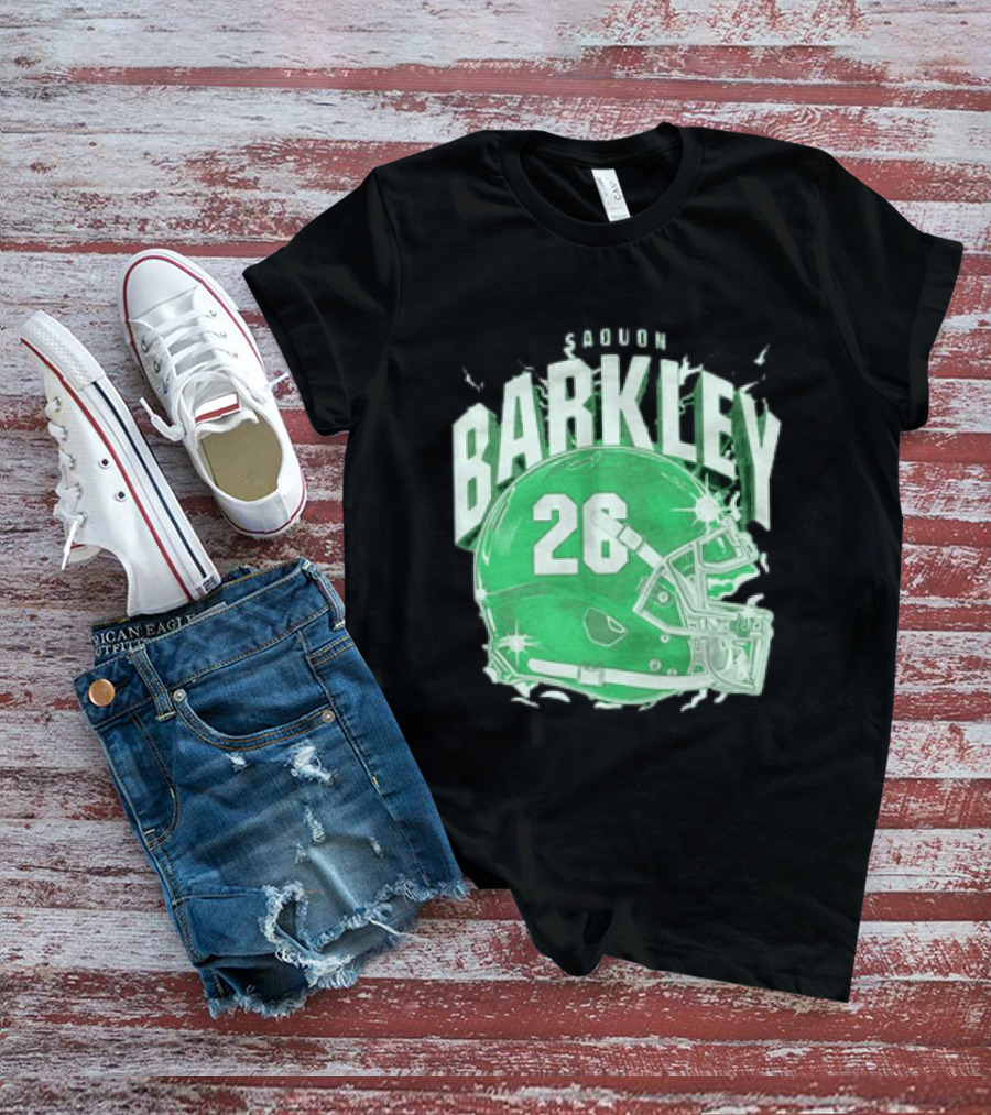 Saquon Barkley 26 Football Helmet T-Shirt