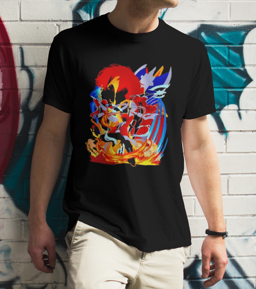 Stark Frieren Beyond Journey's End Anime Dynamic Colorful Scene T-Shirt