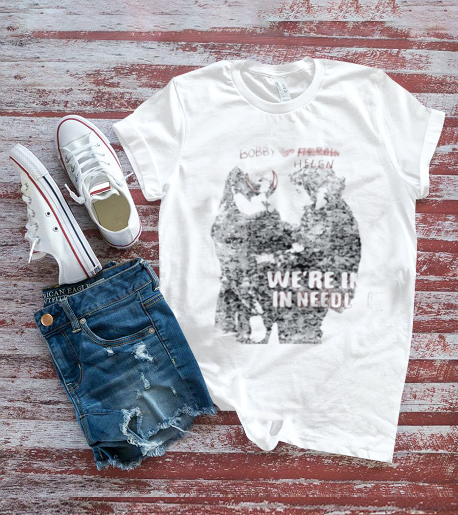 Bobby Helen We're In Love In Needle Park Freddie Frances Bootleg Devil Horns T-Shirt