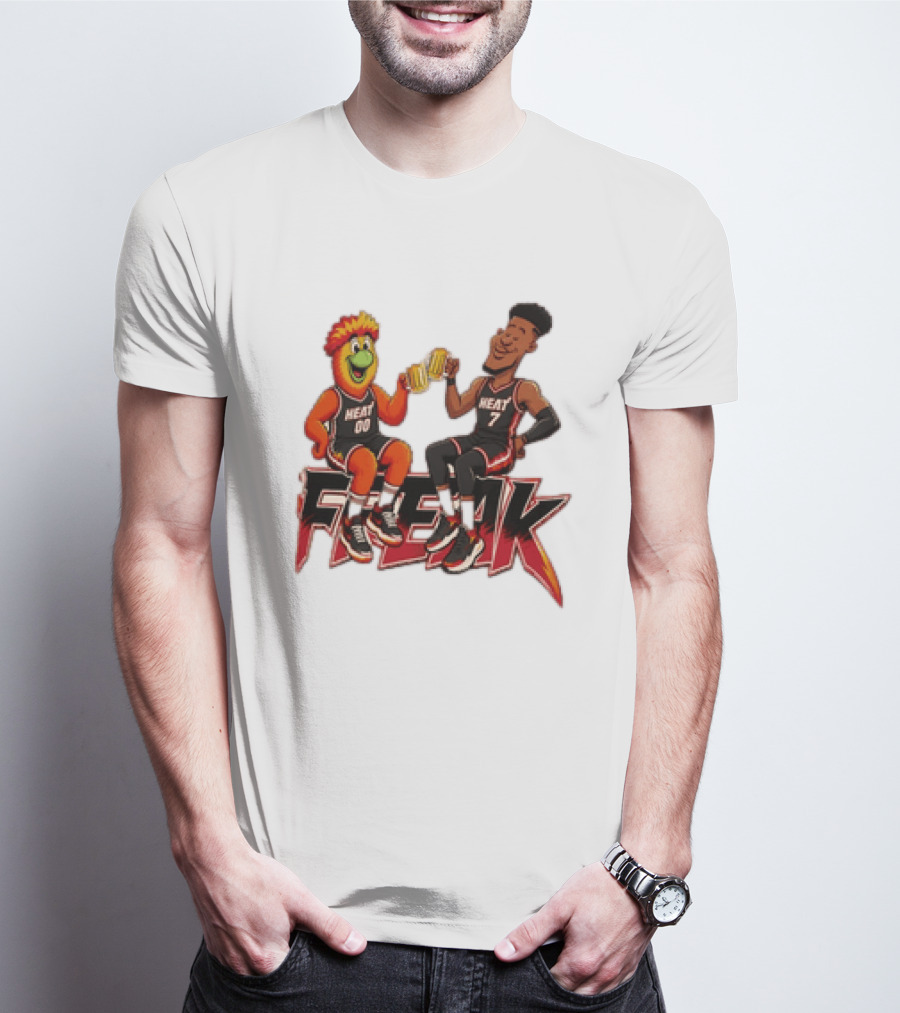 Cheers To The Freak Heat Giannis Burnie Miami T-Shirt