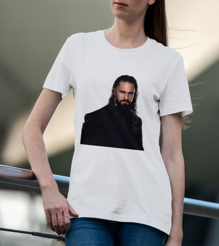 Seth Rollins Has A New Render Intense Gaze And Long Hair T-Shirt