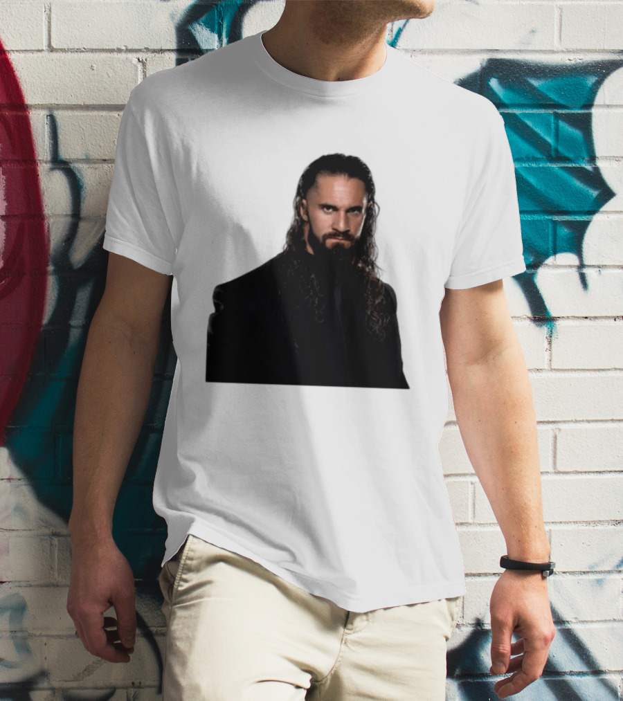 Seth Rollins Has A New Render Intense Gaze And Long Hair T-Shirt