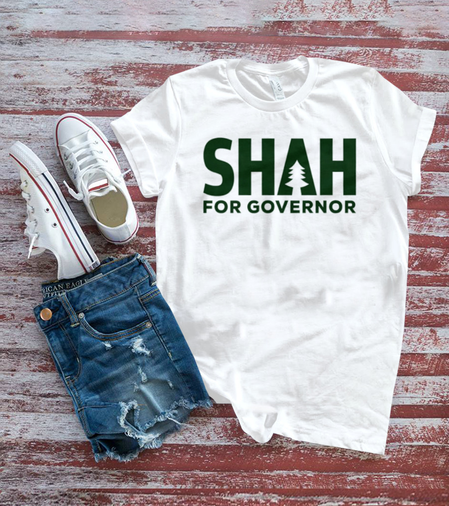 SHAH For Governor 2026 Tree T-Shirt