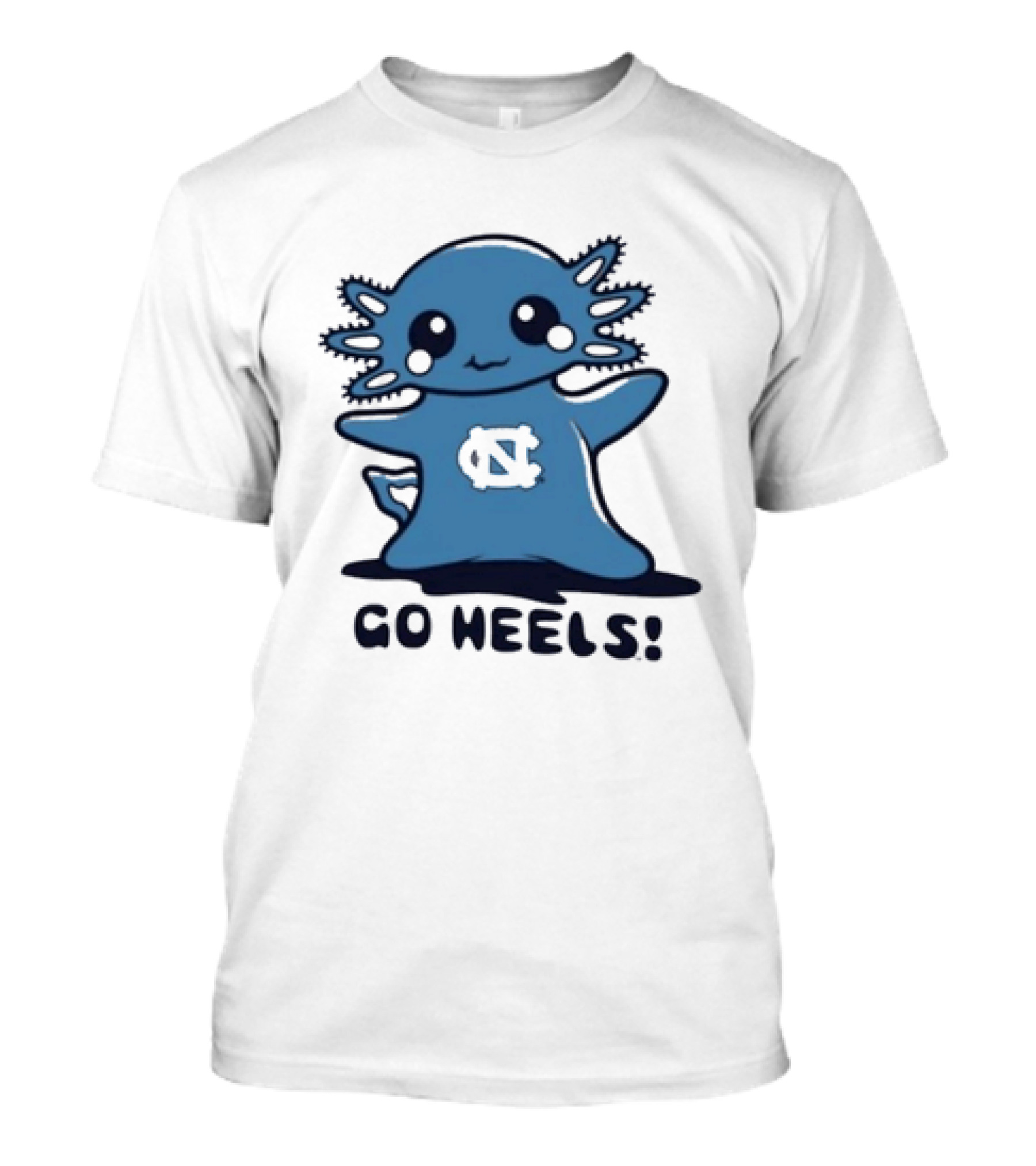 UNC Axolotl Go Heels Cute College Sports T-Shirt