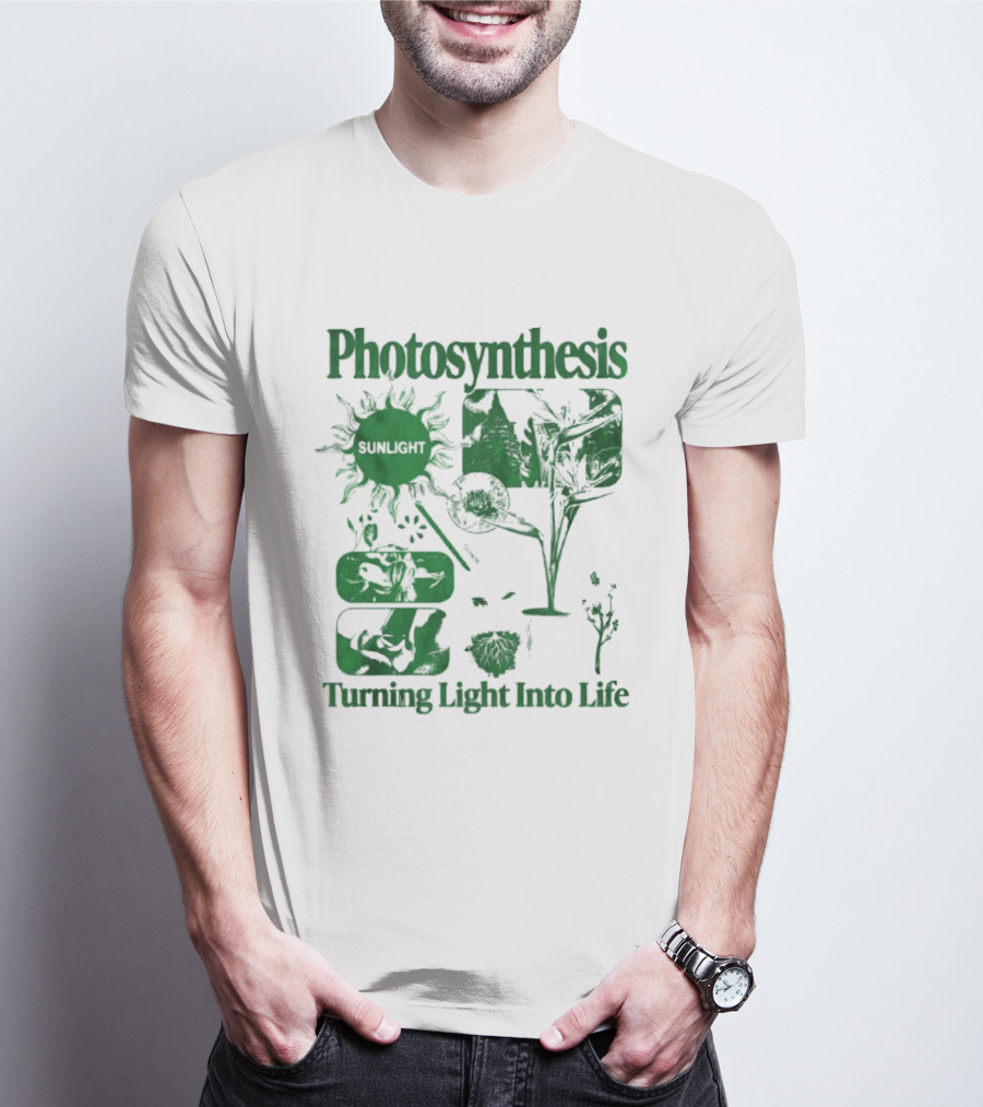 Photosynthesis Turning Light Into Life Science Botanical Diagrams T-Shirt